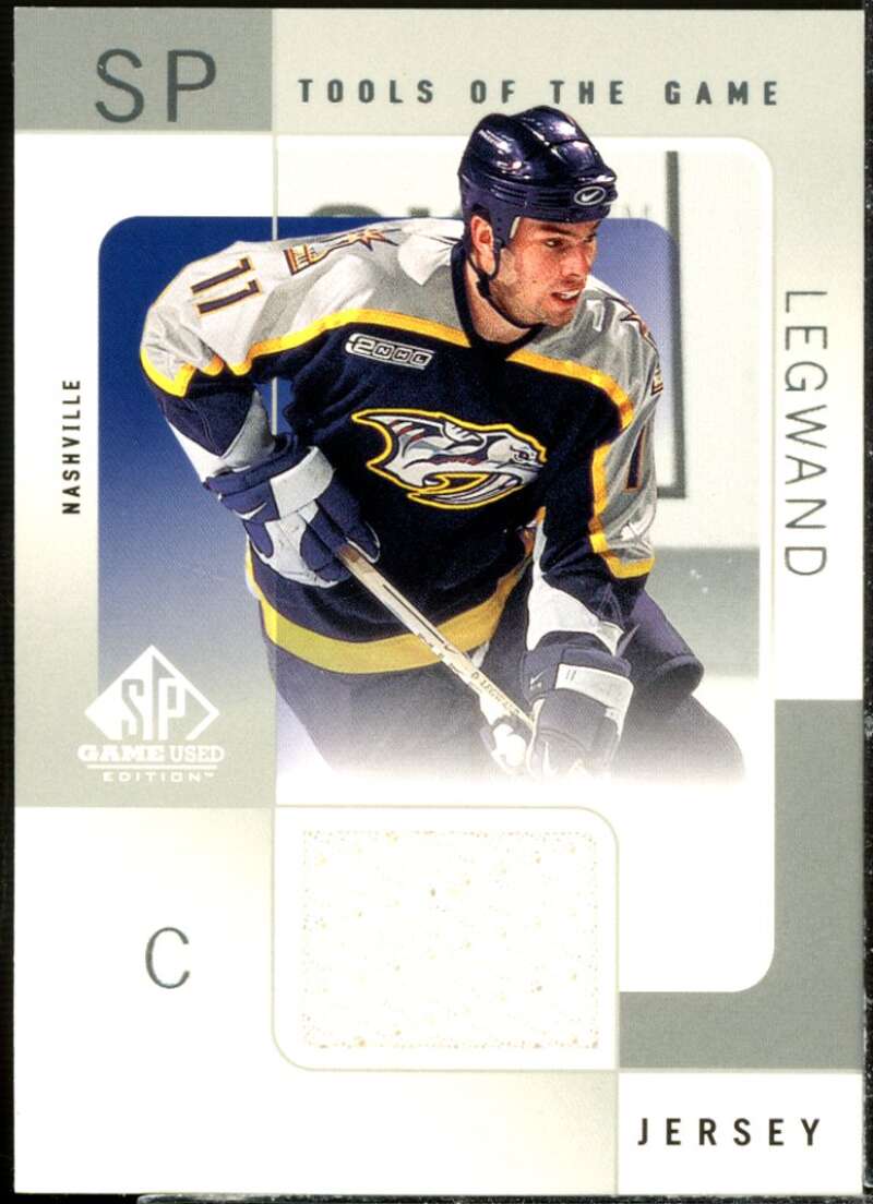 David Legwand Card 2000-01 SP Game Used Tools of the Game #DL  Image 1