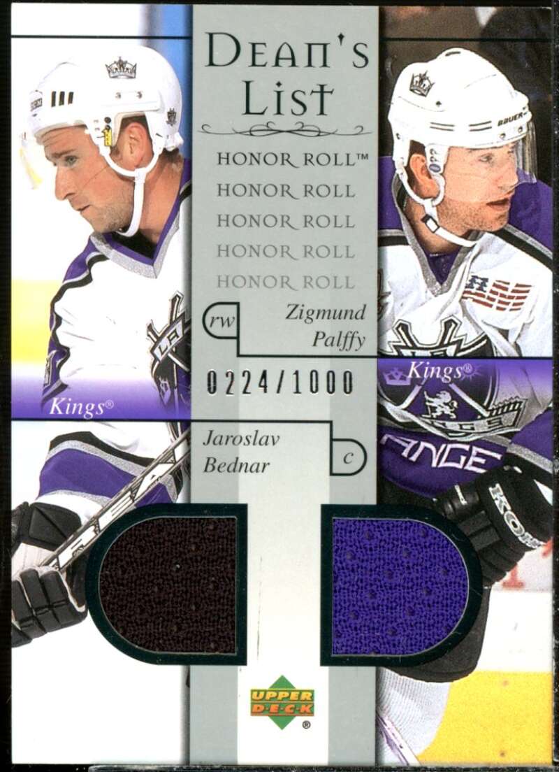 Jaroslav Bednar RC/Zigmund Palffy JSY Card 2001-02 Upper Deck Honor Roll #93  Image 1