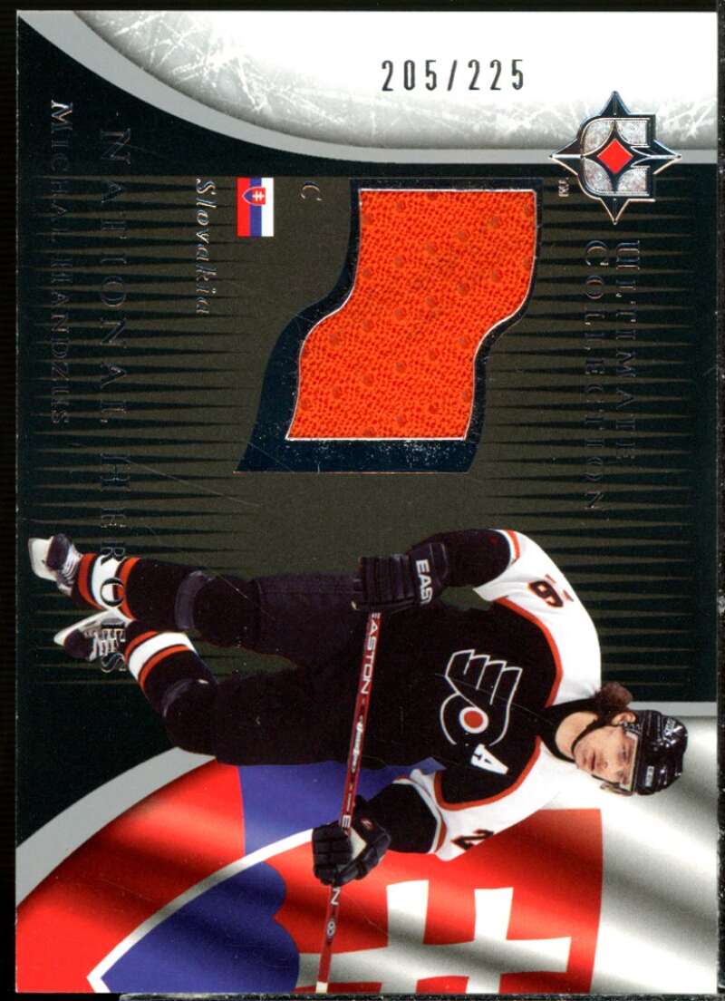 Michal Handzus Card 2005-06 Ultimate Collection National Heroes Jerseys #NHJHA  Image 1