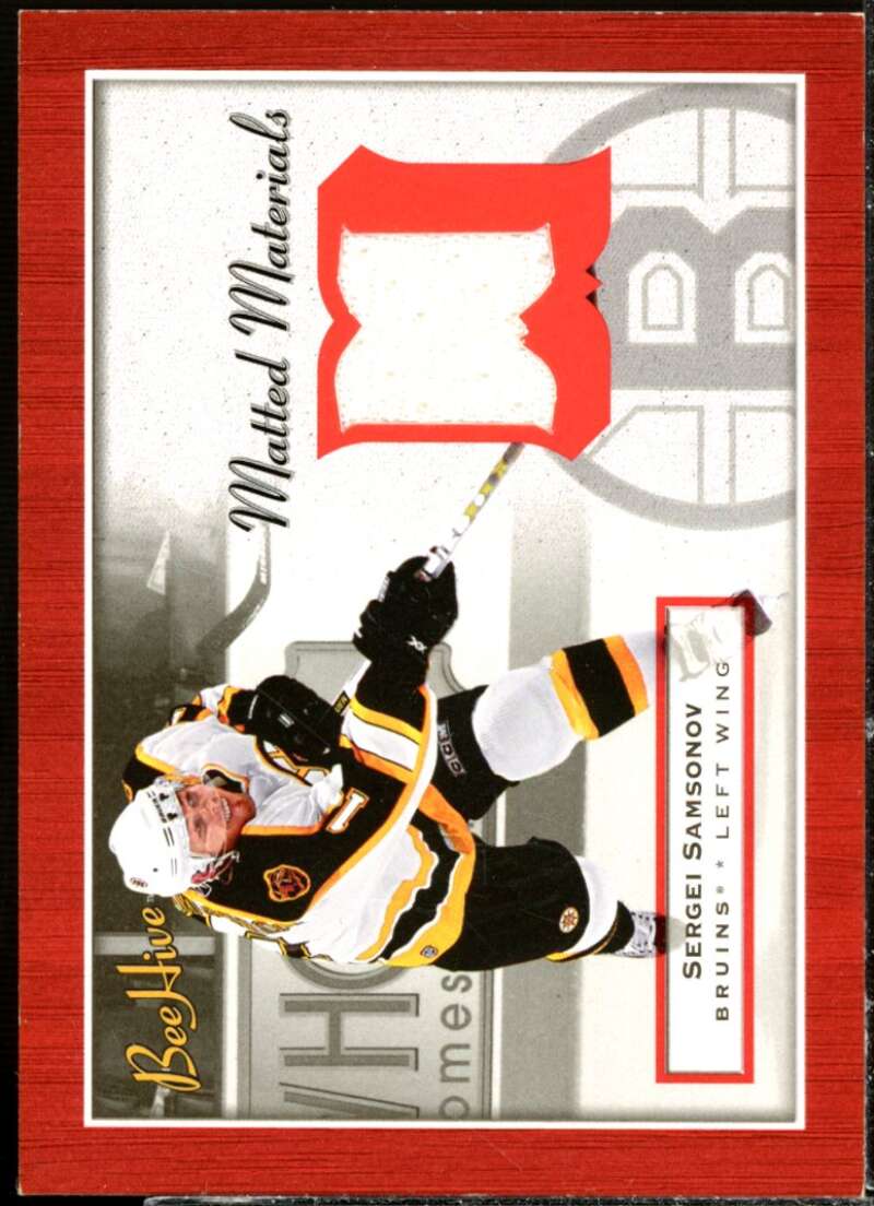 Sergei Samsonov Card 2005-06 Beehive Matted Materials #MMSS  Image 1