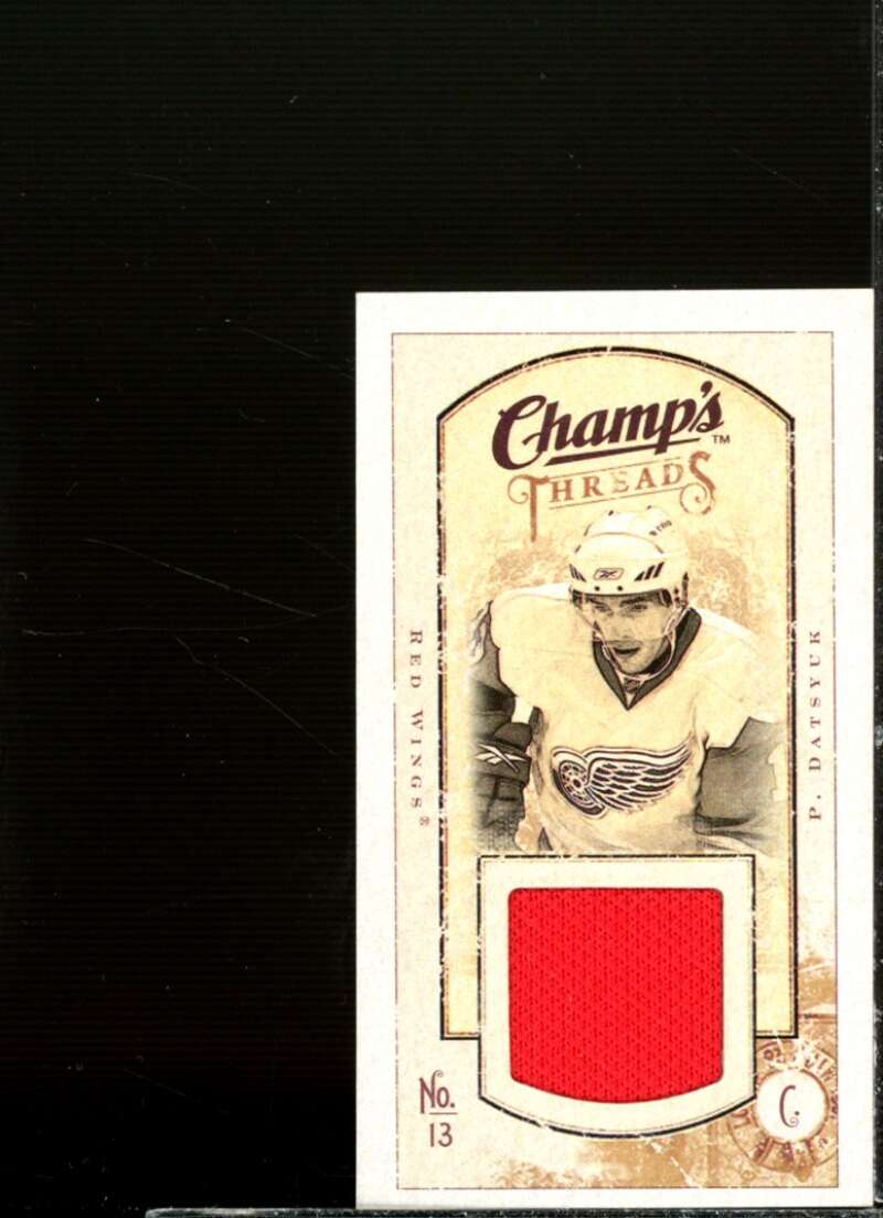 Pavel Datsyuk Card 2009-10 Upper Deck Champ's Threads #MTPD  Image 1