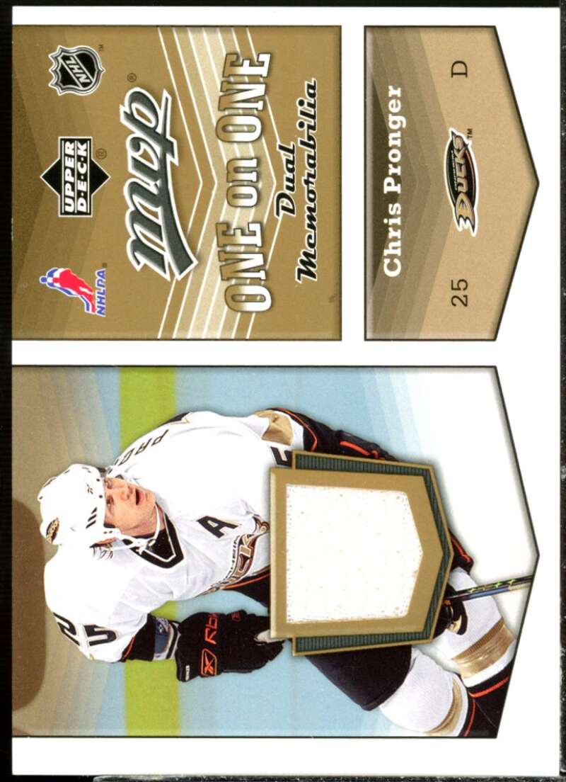 Chris Pronger/Ed Jovanovski 2007-08 Upper Deck MVP One on One Jerseys #OOPJ  Image 1