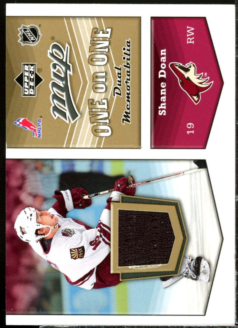 Shane Doan/Brenden Morrow Card 2007-08 Upper Deck MVP One on One Jerseys #OODM  Image 1