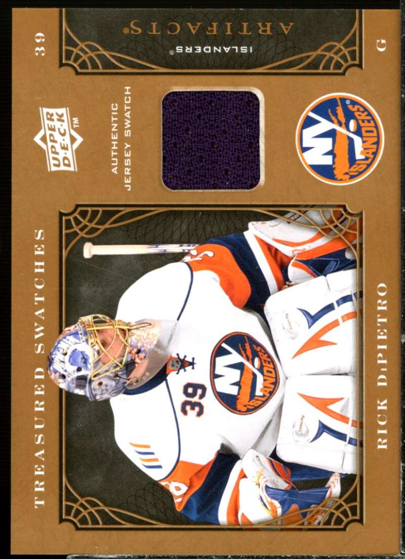 Rick DiPietro Card 2009-10 Artifacts Treasured Swatches Retail #TSRRD  Image 1