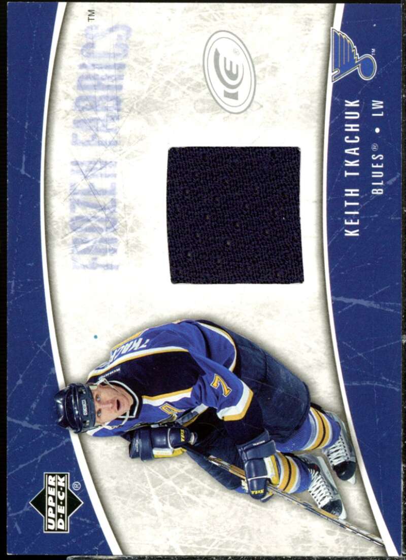 Keith Tkachuk Card 2005-06 Upper Deck Ice Frozen Fabrics #FFKT  Image 1