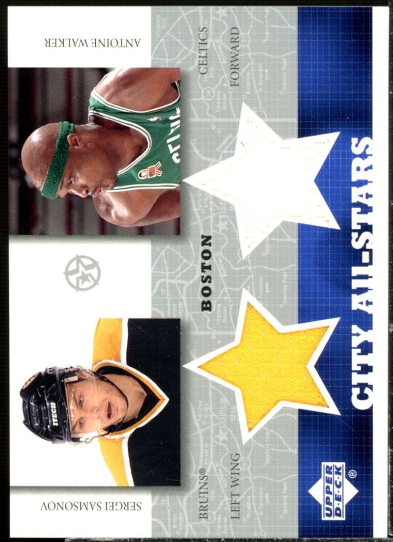 Sergei Samsonov/ Walker 2002-03 UD SuperStars City All-Stars Dual Jersey #SSAW  Image 1