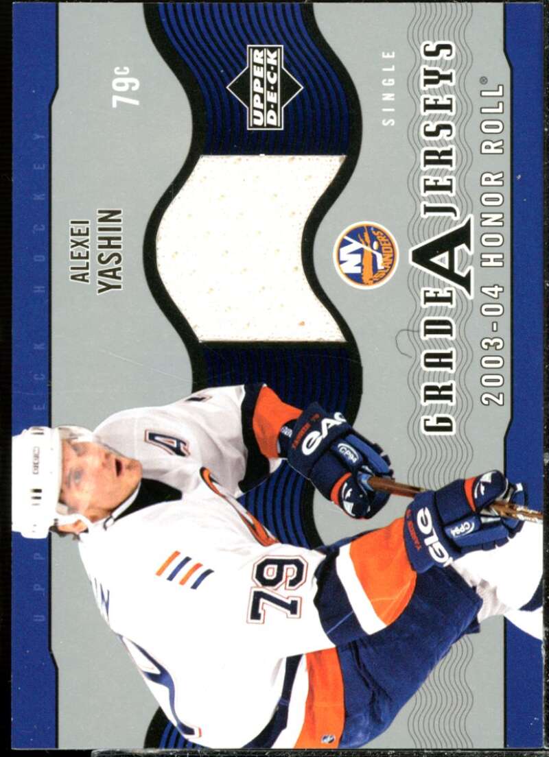 Alexei Yashin Card 2003-04 Upper Deck Honor Roll Grade A Jerseys #GAAY  Image 1