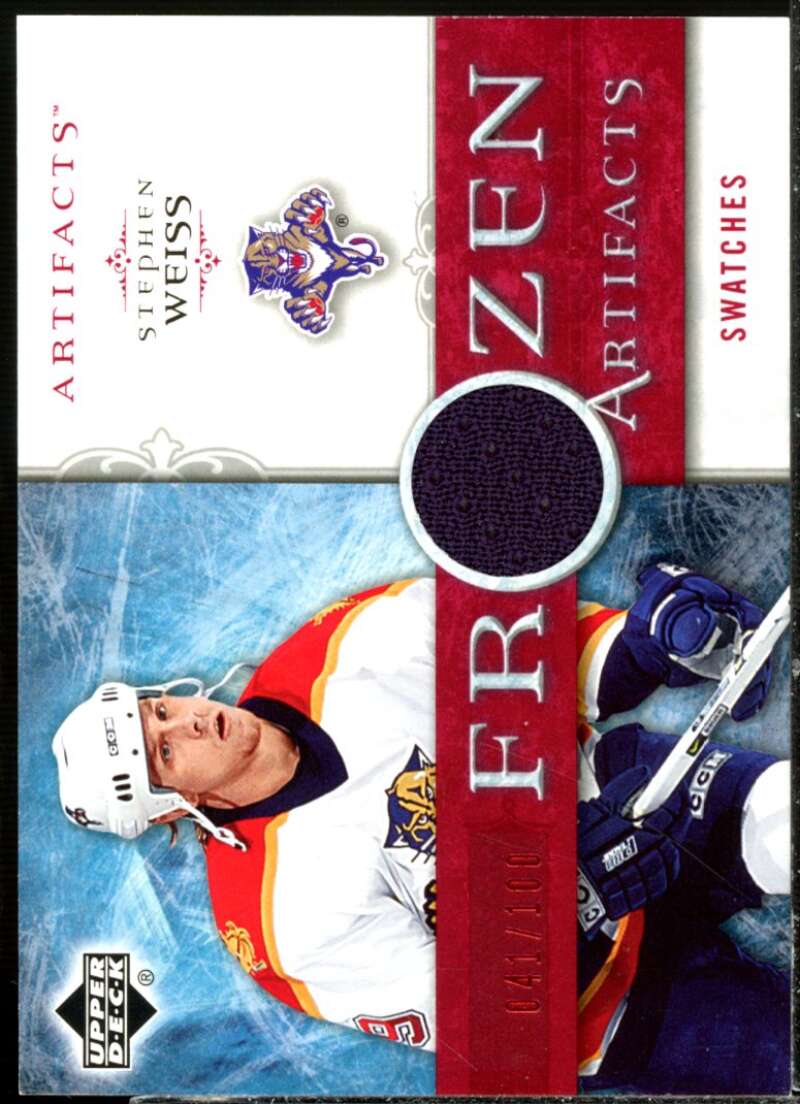 Stephen Weiss Card 2006-07 Artifacts Frozen Artifacts Red #FASW  Image 1