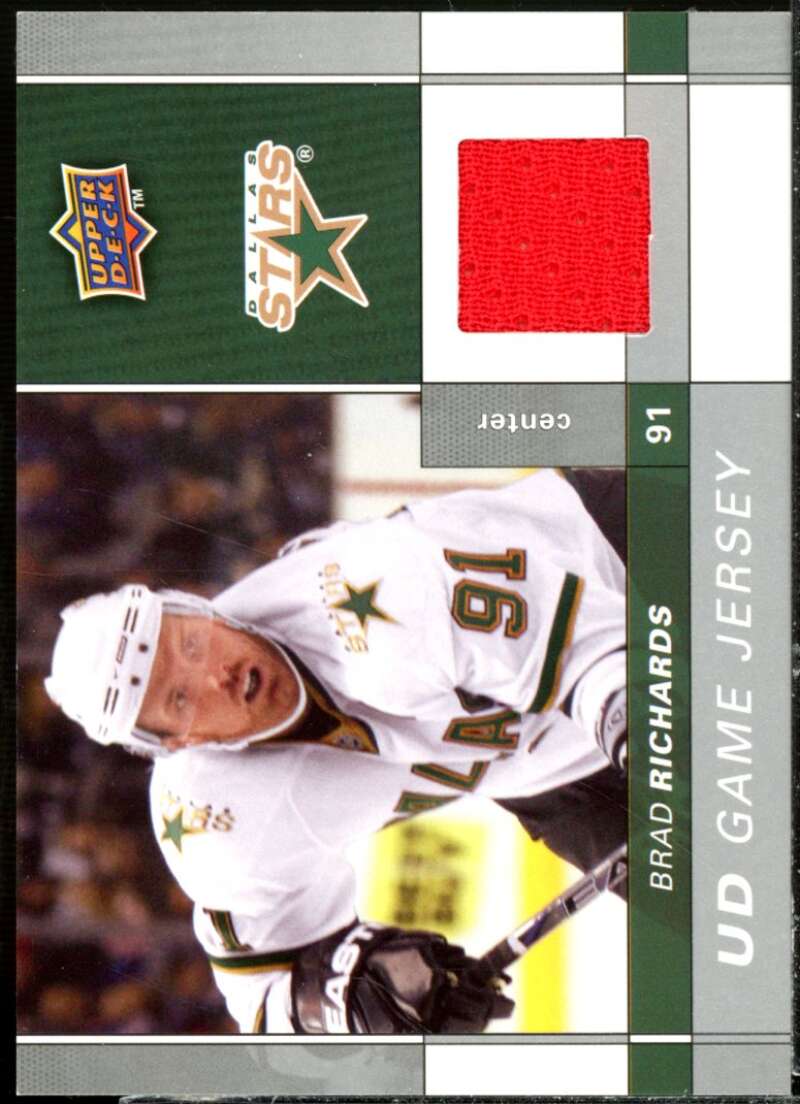 Brad Richards Card 2009-10 Upper Deck Game Jerseys #GJBR  Image 1