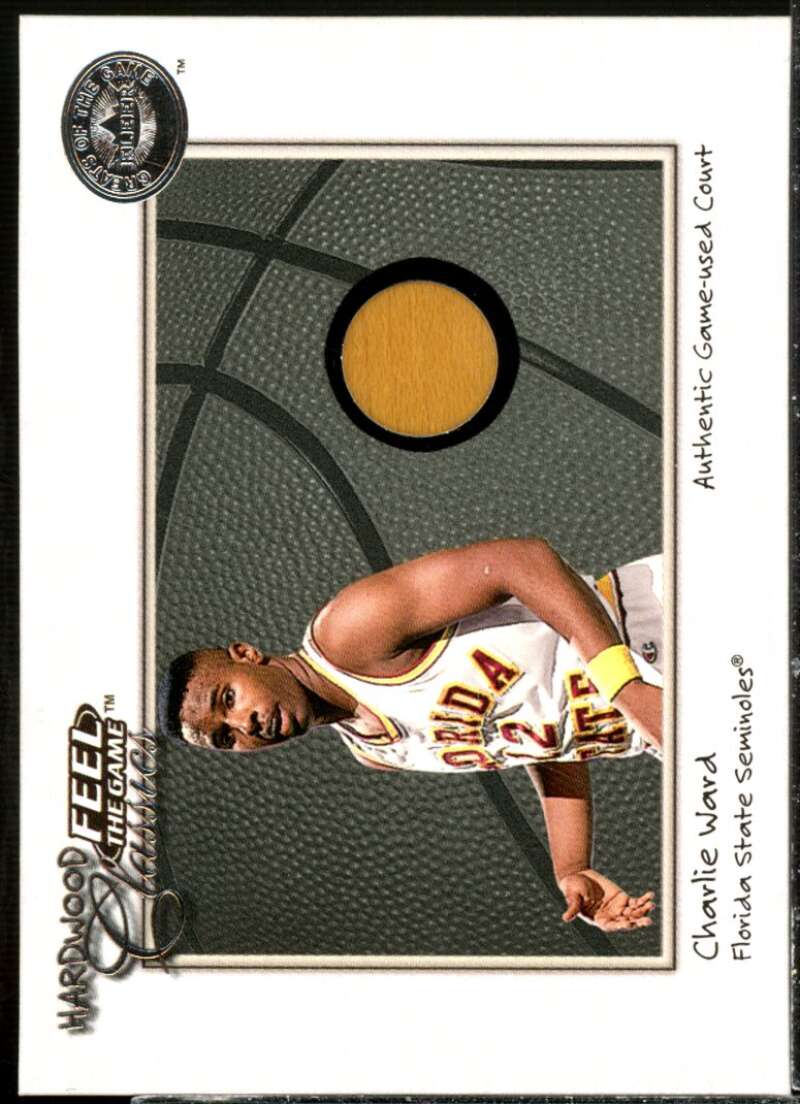 Charlie Ward Card 2001 Greats of the Game Feel the Game Hardwood Classics #20  Image 1