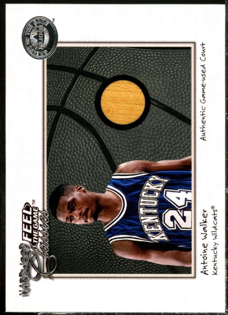 Antoine Walker Card 2001 Greats of the Game Feel the Game Hardwood Classics #19  Image 1