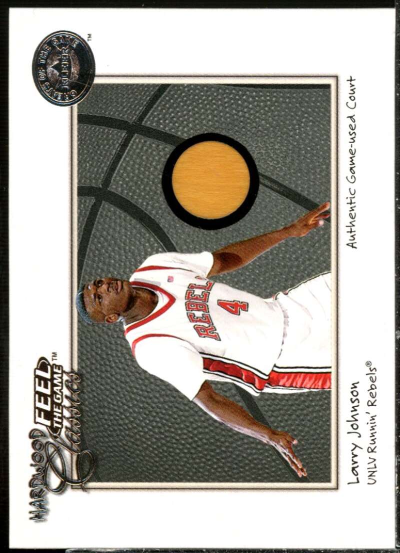 Larry Johnson Card 2001 Greats of the Game Feel the Game Hardwood Classics #8  Image 1