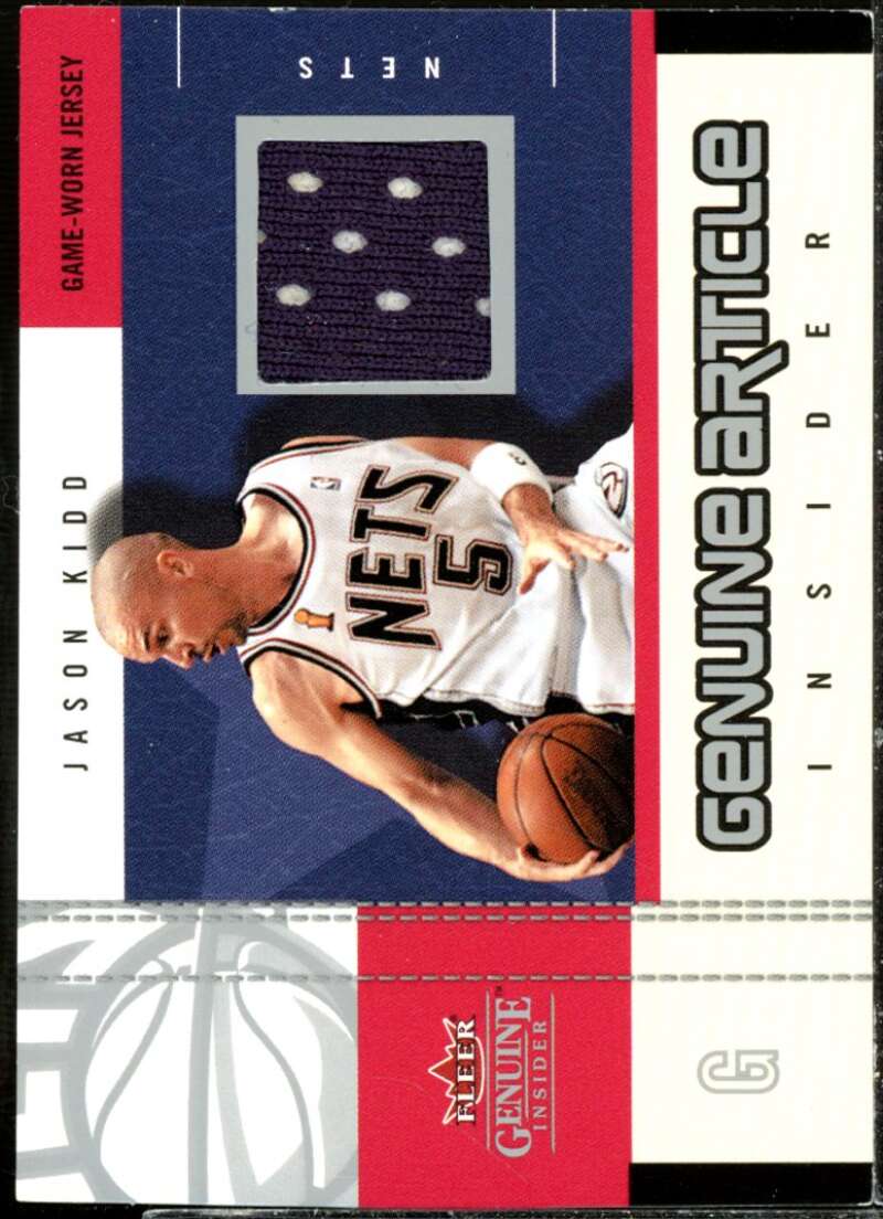 Jason Kidd Card 2003-04 Fleer Genuine Insider Genuine Article Insider #7  Image 1