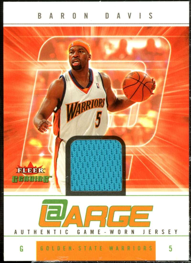 Baron Davis Card 2004-05 Fleer Genuine At Large Game Used #BD  Image 1