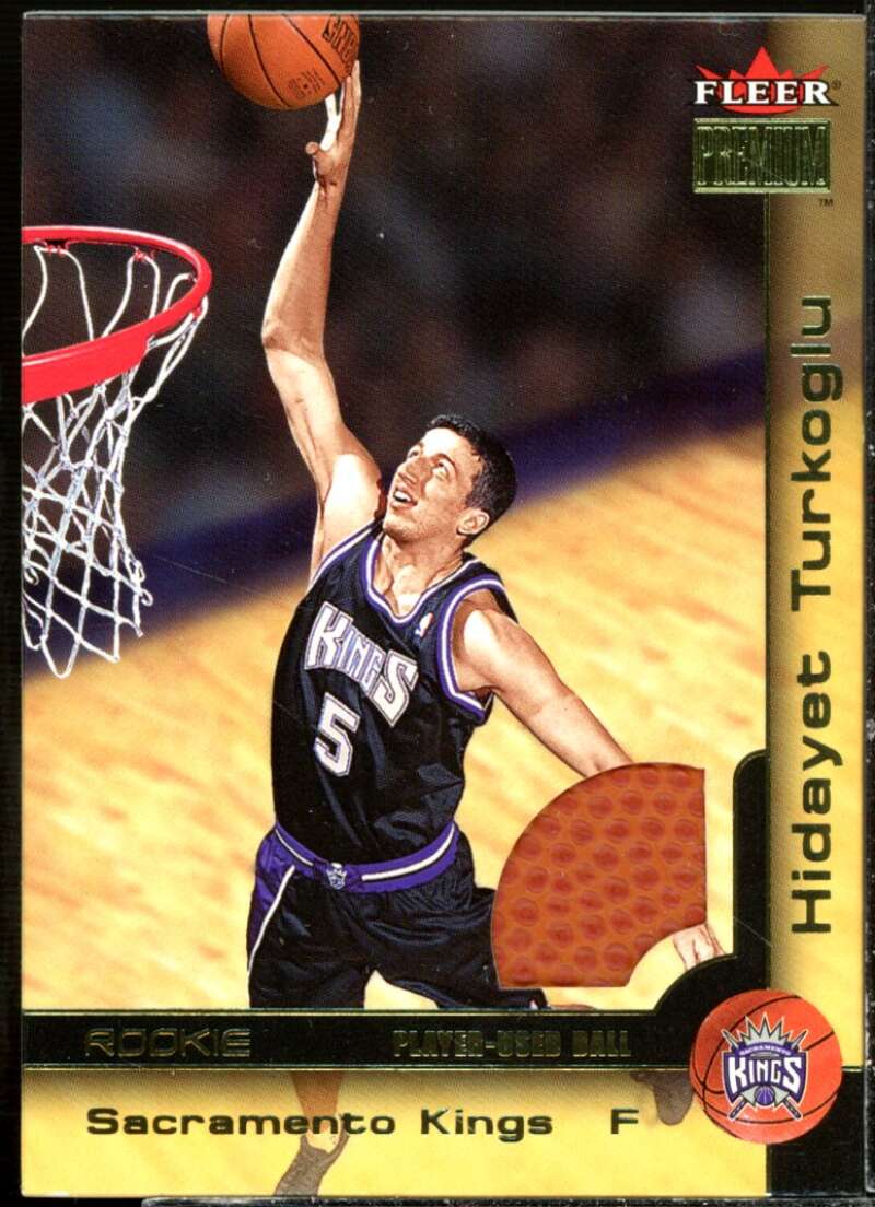 Hedo Turkoglu Card 2000-01 Fleer Premium Rookie Game Balls #226  Image 1