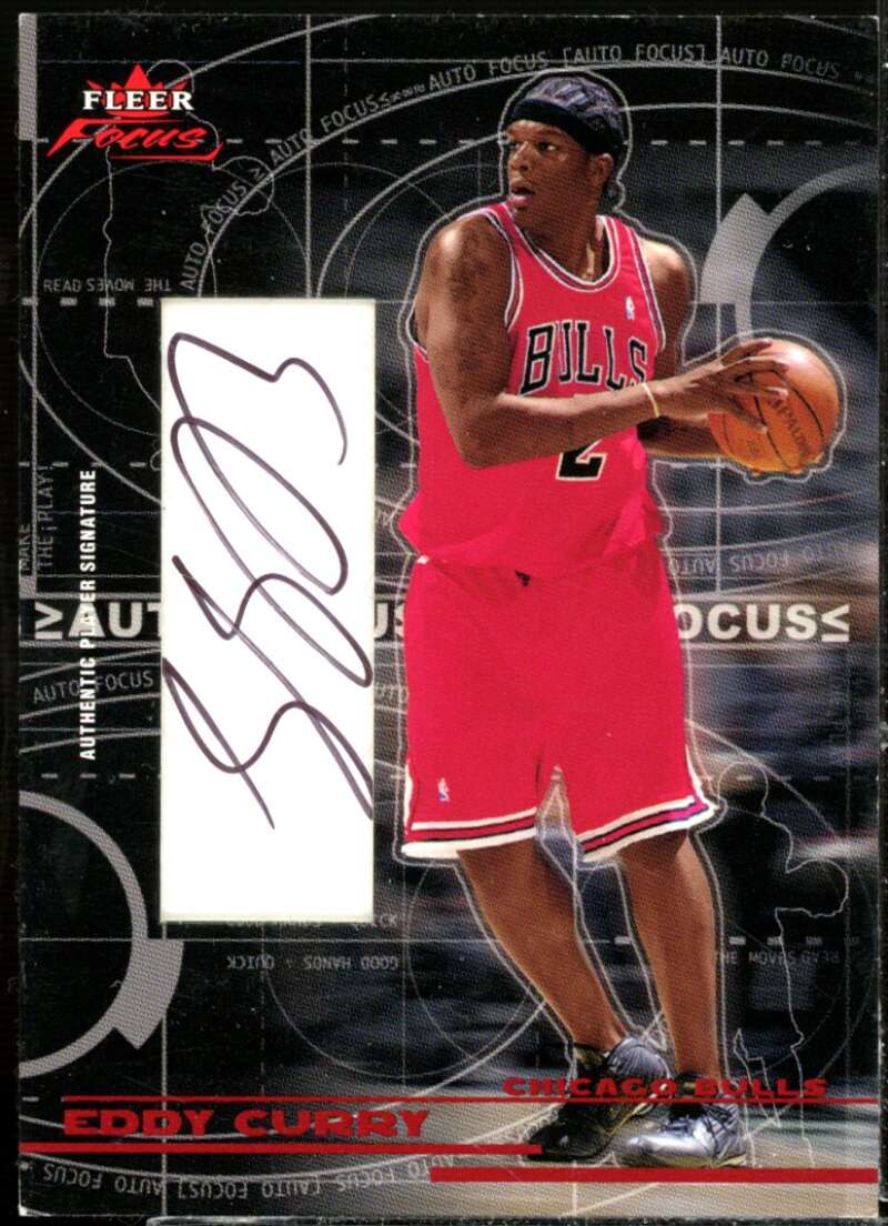 Eddy Curry Card 2003-04 Fleer Focus Auto Focus Autographs #2  Image 1