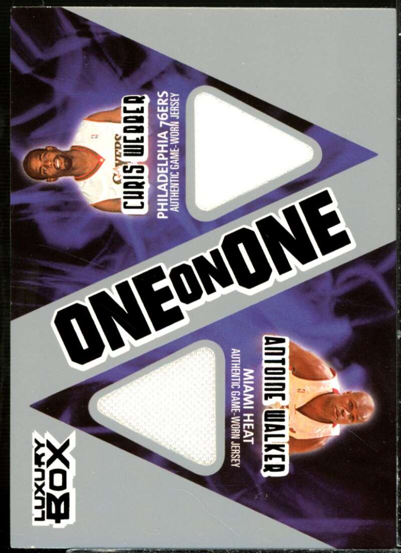 Antoine Walker/Chris Webber 2005 Topps Luxury Box One on One Dual Relics 25 #WW  Image 1