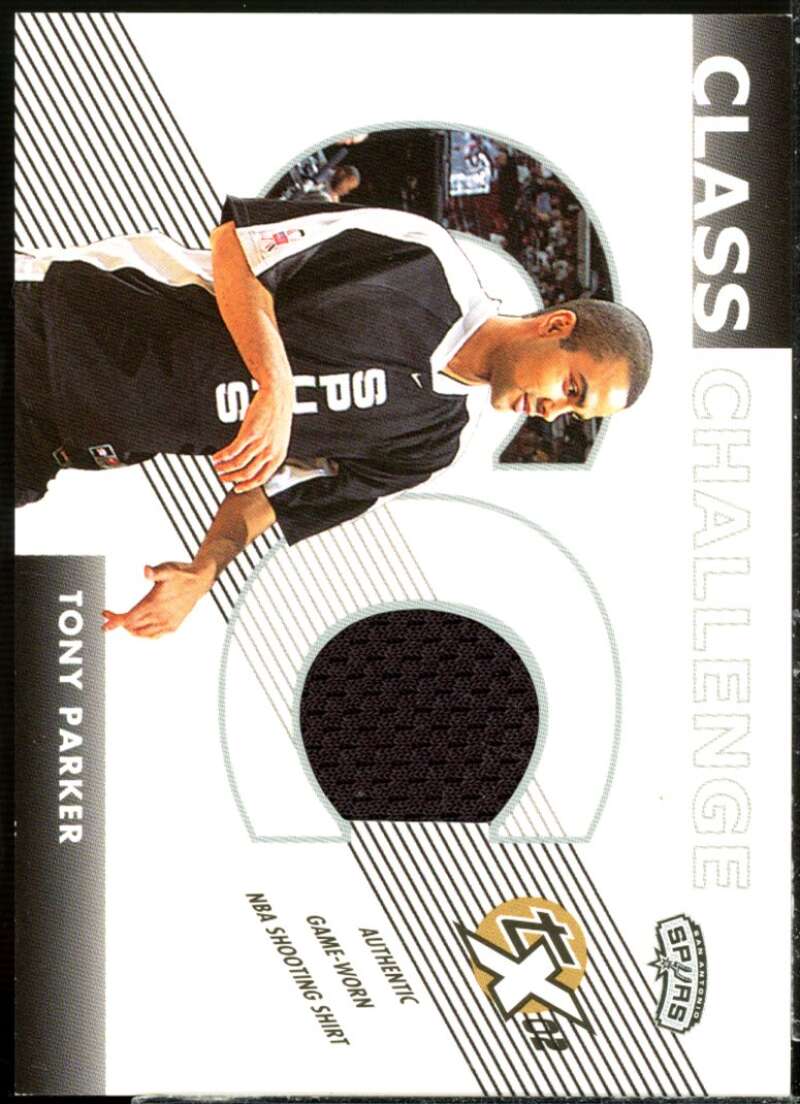 Tony Parker Card 2002-03 Topps Xpectations Class Challenge Relics #CCTP  Image 1