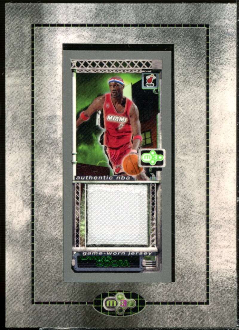 Lamar Odom Card 2003-04 Topps Rookie Matrix Mini Relics #LO  Image 1