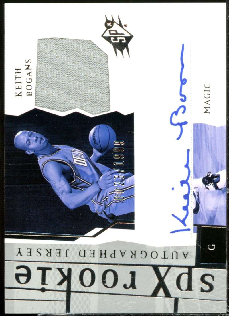 Keith Bogans JSY AU Rookie Card 2003-04 SPx #185  Image 1