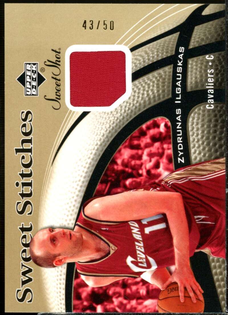 Zydrunas Ilgauskas Card 2006-07 Sweet Shot Stitches Gold #ZI  Image 1