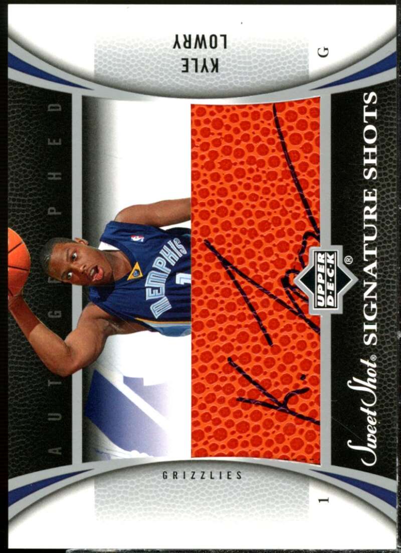 Kyle Lowry Card 2006-07 Sweet Shot Signature Shots Leather #KL  Image 1