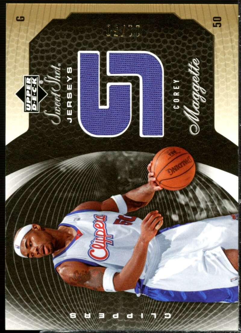 Corey Maggette Card 2005-06 Sweet Shot Jerseys Gold #CM  Image 1