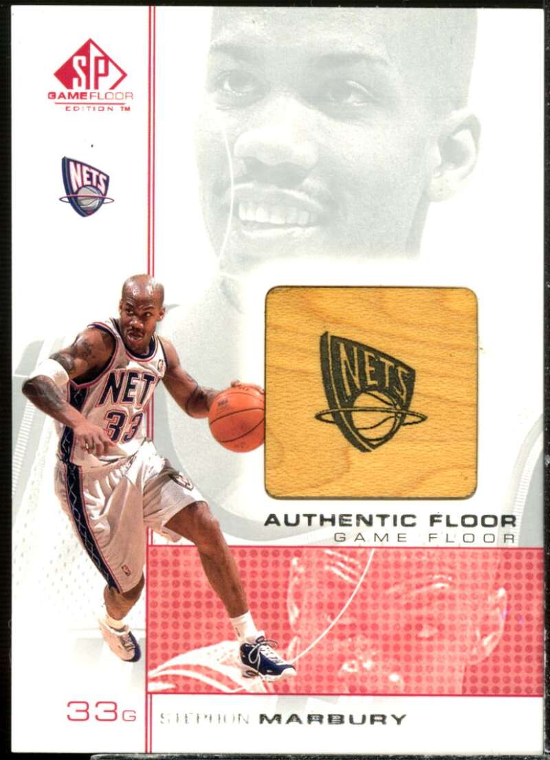 Stephon Marbury Card 2000-01 SP Game Floor Authentic Floor #SM2  Image 1