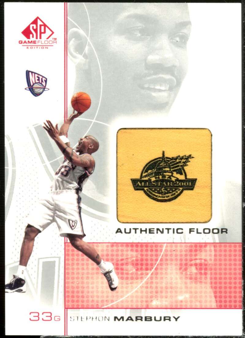 Stephon Marbury AS Card 2000-01 SP Game Floor Authentic Floor #SM  Image 1