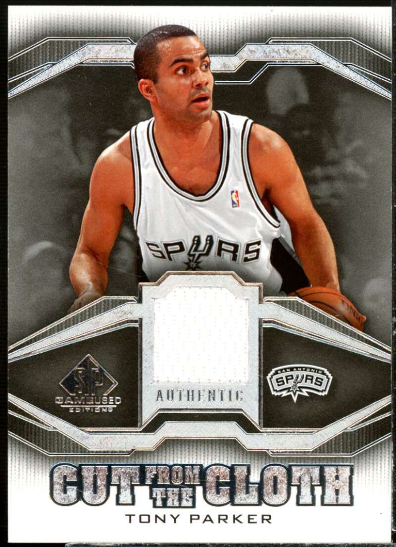 Tony Parker Card 2007-08 SP Game Used Cut from the Cloth #CCTP  Image 1