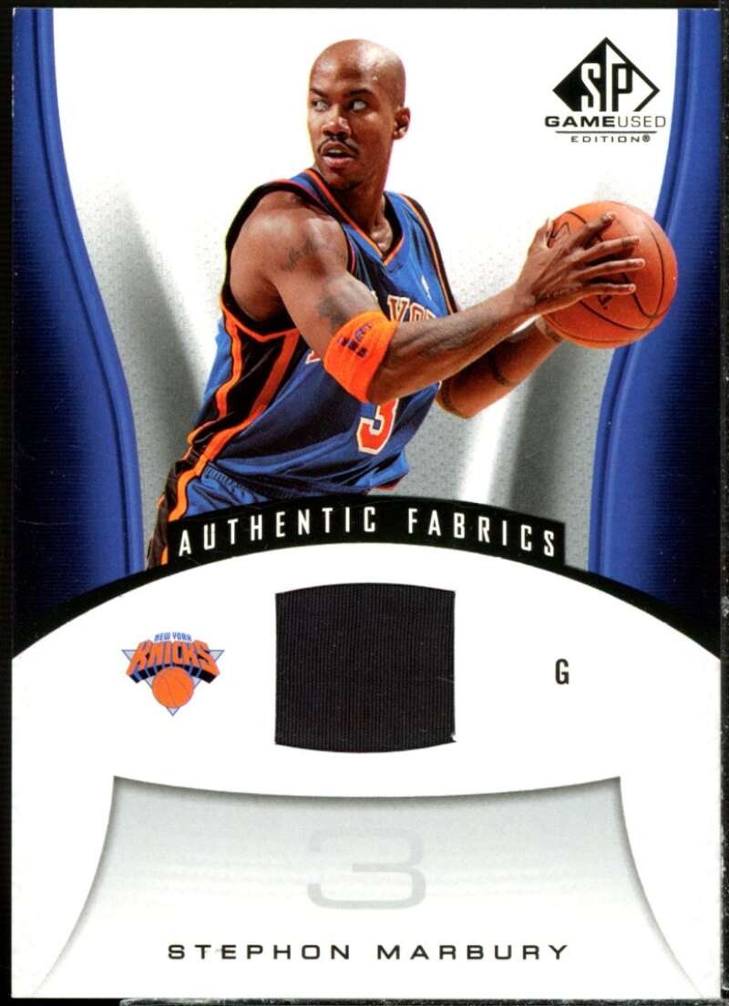 Stephon Marbury JSY Card 2006-07 SP Game Used #168  Image 1