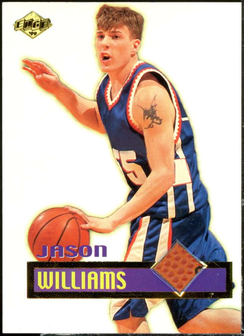 Jason Williams Card 1999 Collector's Edge Rookie Rage Game Ball #GG5  Image 1