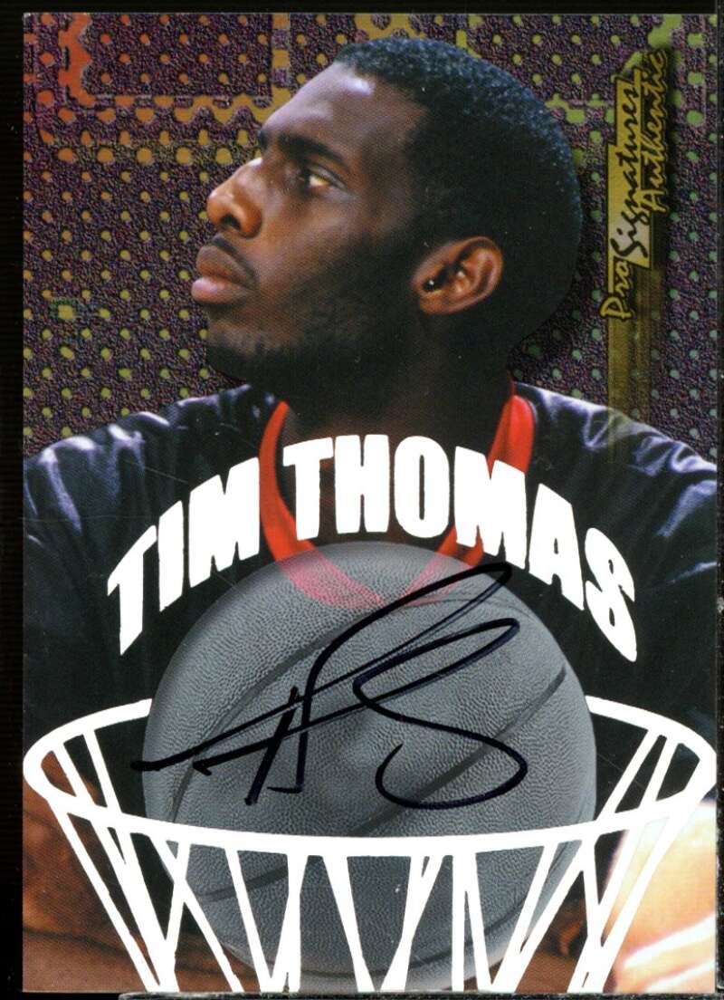 Tim Thomas Card 1998 Collector's Edge Impulse Pro Signatures #30  Image 1