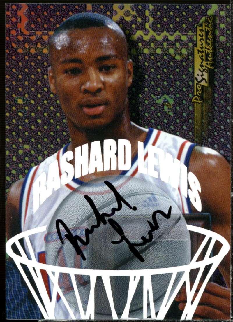 Rashard Lewis Card 1998 Collector's Edge Impulse Pro Signatures #19  Image 1