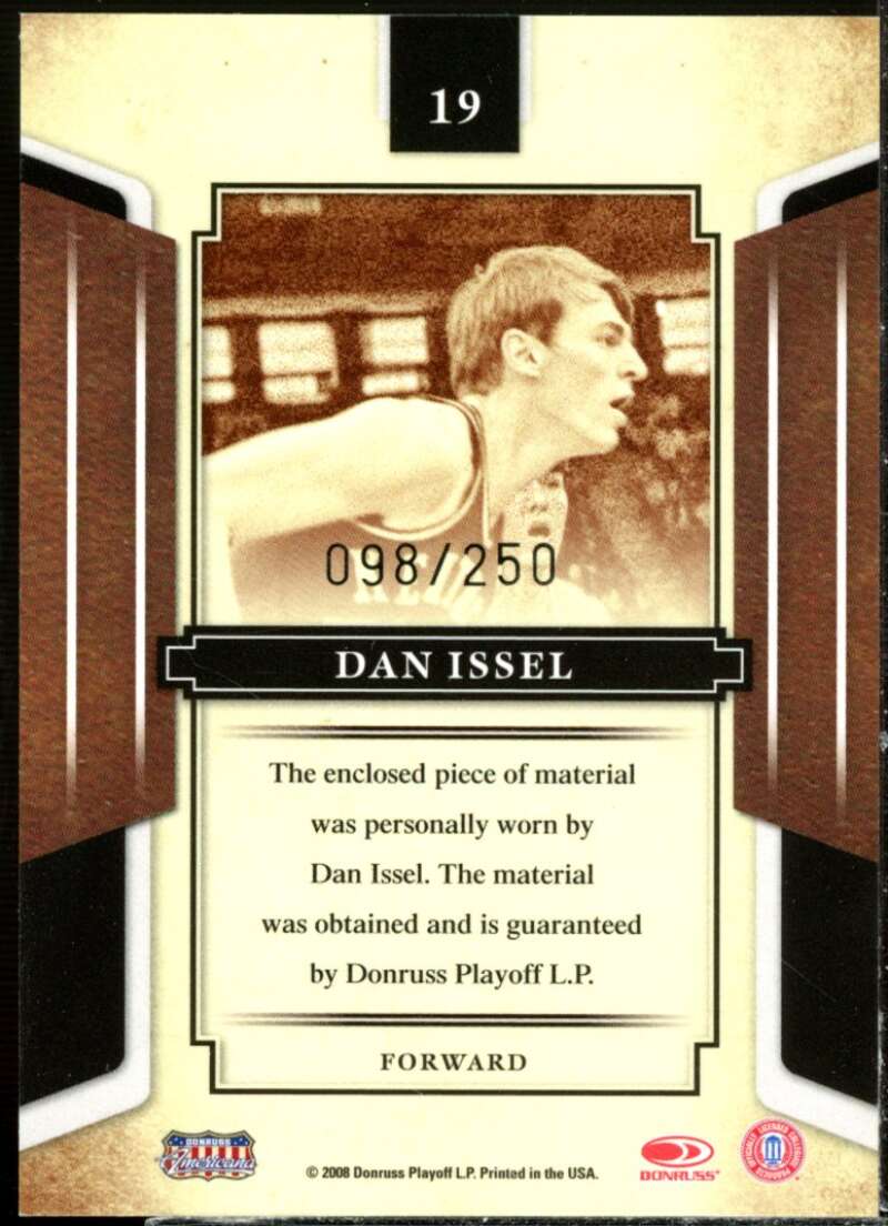 Dan Issel Jsy Card 2008 Donruss Sports Legends Materials Mirror Blue #19  Image 2