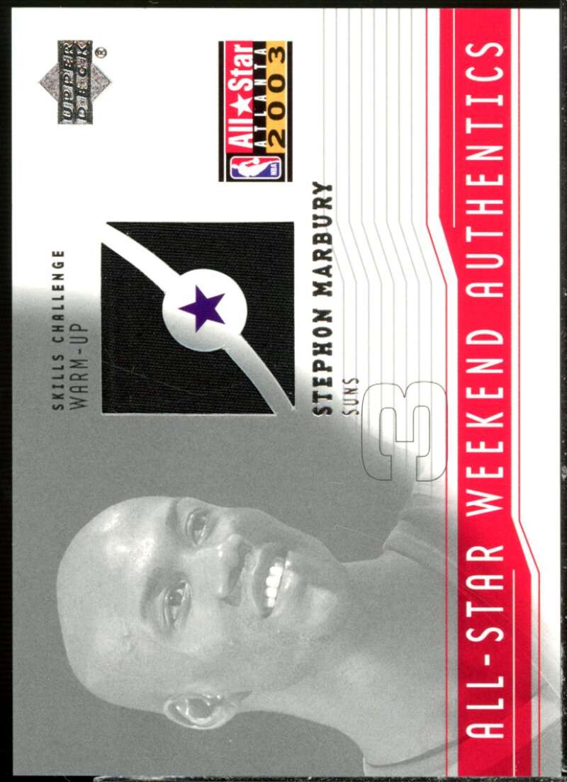 Stephon Marbury Card 2003-04 Upper Deck All-Star Weekend Authentics #ASSM  Image 1