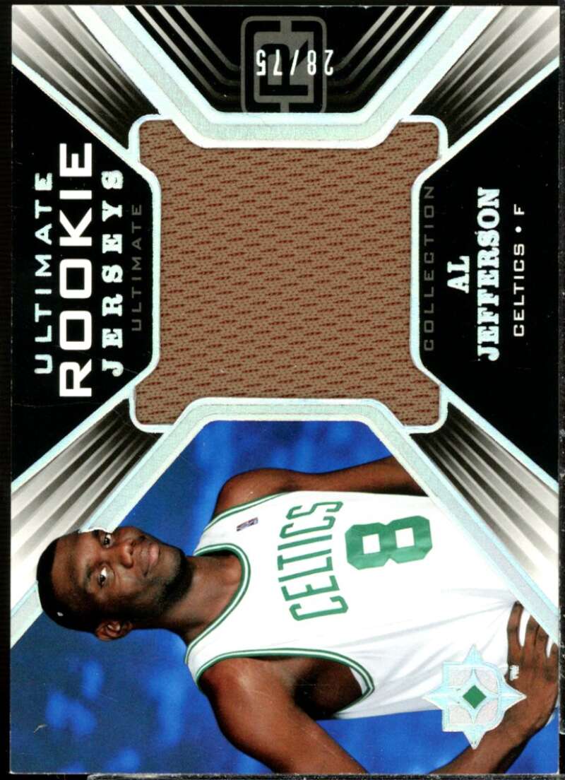 Al Jefferson Card 2004-05 Ultimate Collection Rookie Jerseys Parallel #AJ  Image 1