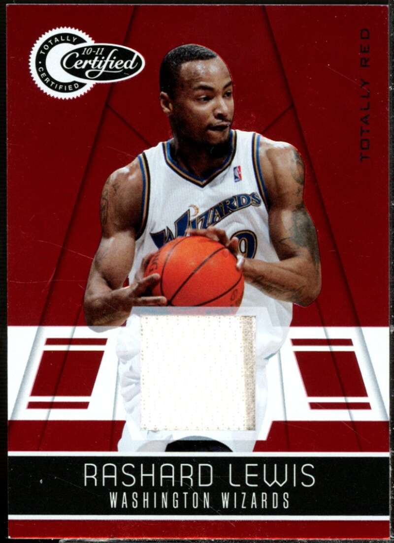 Rashard Lewis Card 2010-11 Totally Certified Red Materials #149  Image 1