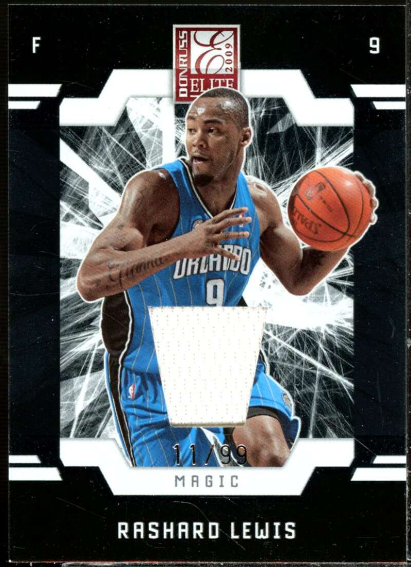 Rashard Lewis Card 2009-10 Donruss Elite Jerseys #87  Image 1