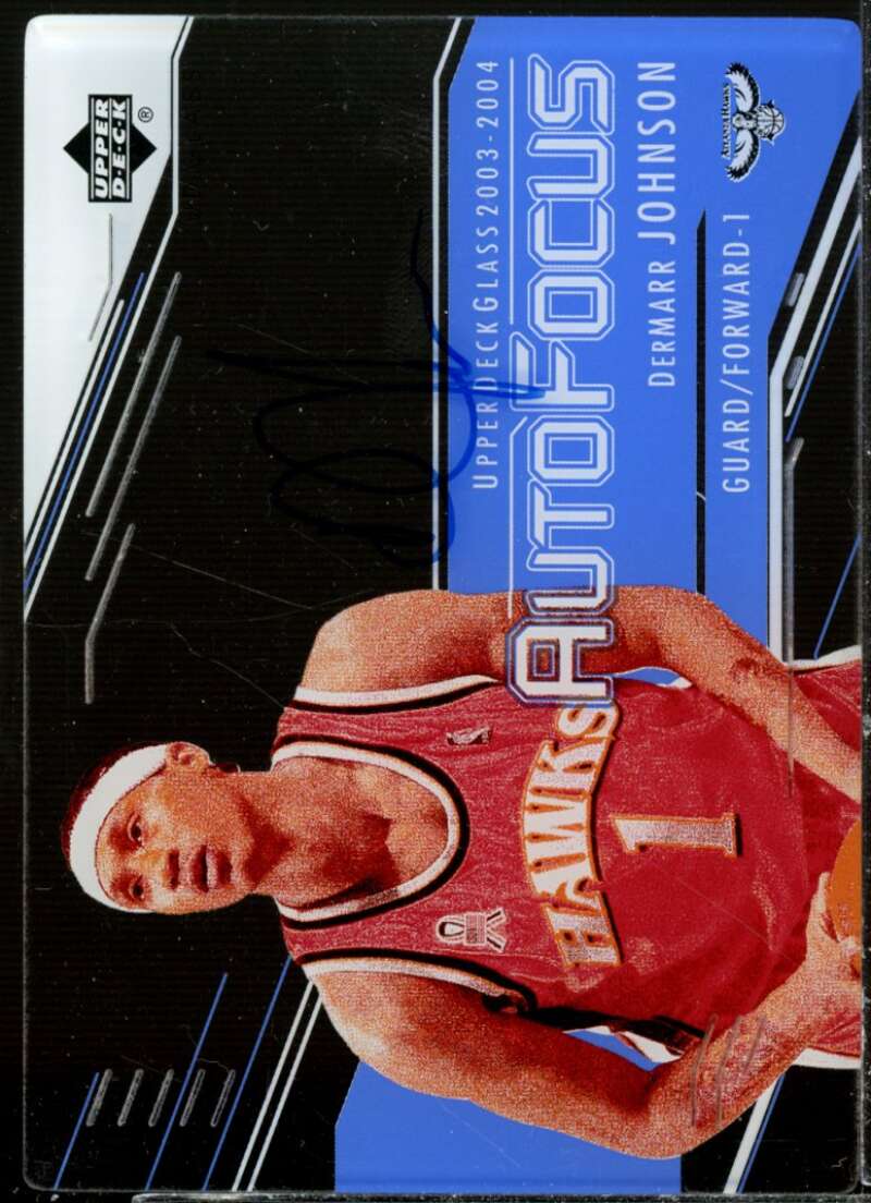 DerMarr Johnson Card 2003-04 UD Glass Auto Focus #DJ  Image 1