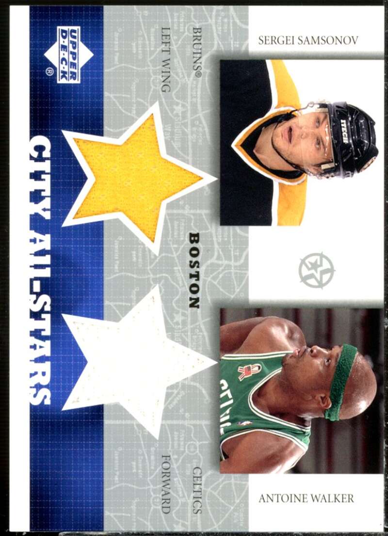 Sergei Samsonov/Walker 2002-03 UD SuperStars City All-Stars Dual Jersey #SSAW  Image 1