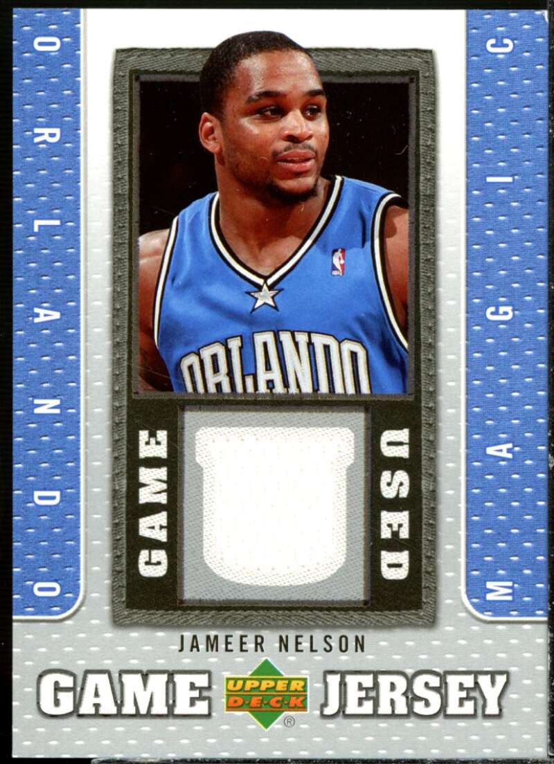 Jameer Nelson Card 2007-08 Upper Deck UD Game Jersey #JN  Image 1