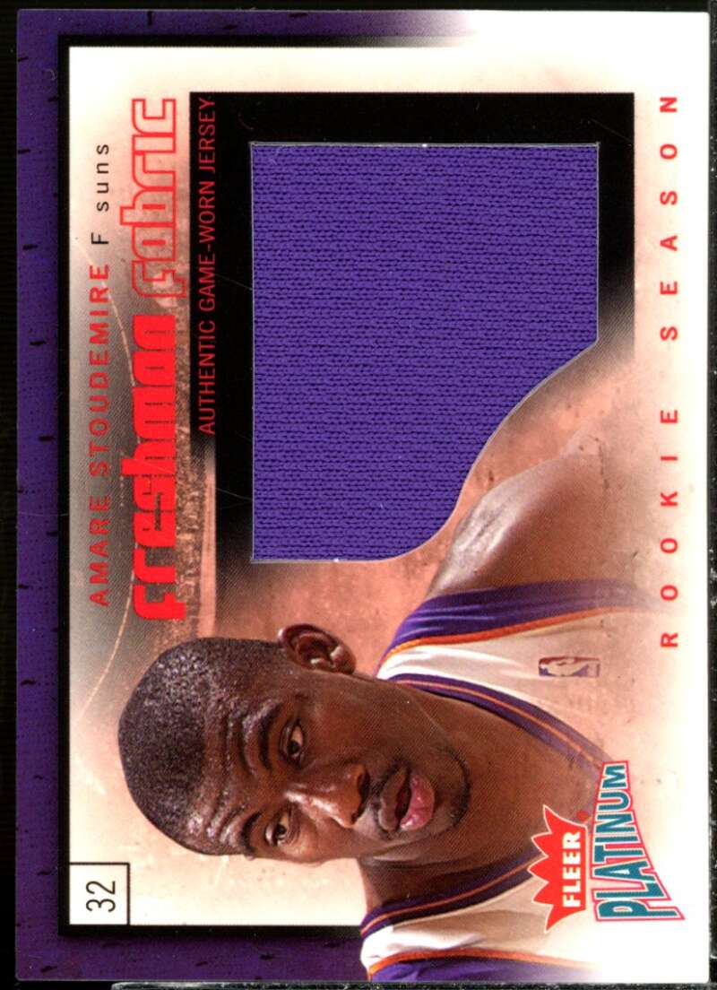 Amare Stoudemire Card 2002-03 Fleer Platinum Freshman Fabric #AS  Image 1