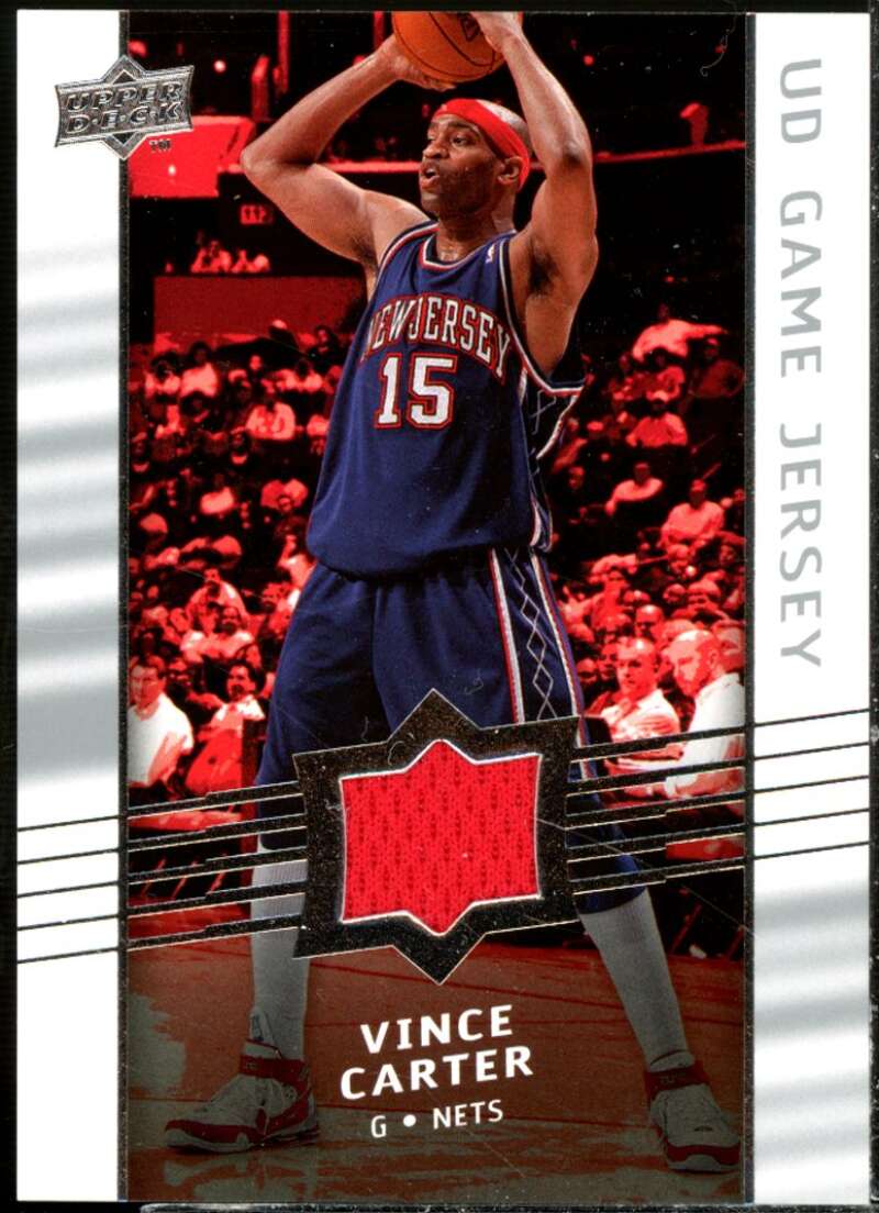 Vince Carter Card 2008-09 Upper Deck Game Jerseys #GAVC  Image 1