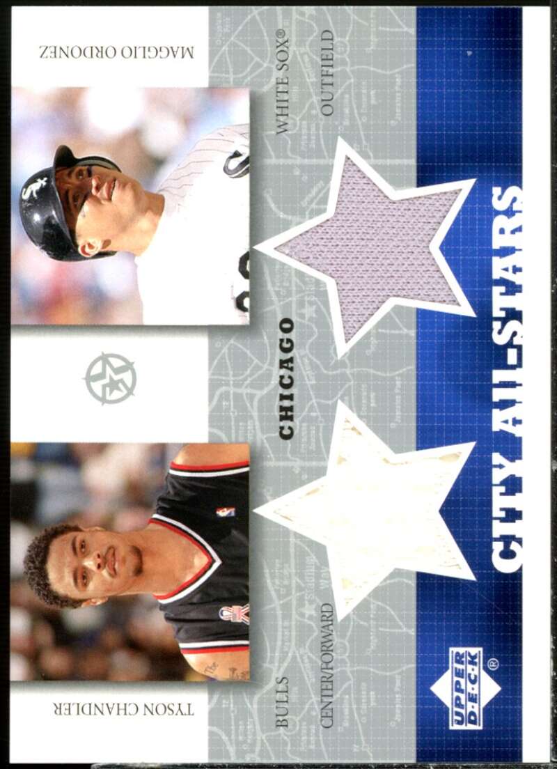 Tyson Chandler/Ordonez 2002-03 UD SuperStars City All-Stars Dual Jersey #TCMO  Image 1