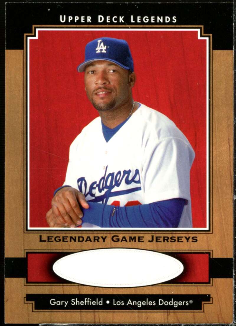 Gary Sheffield Card 2001 Upper Deck Legends Legendary Game Jersey #JGS  Image 1