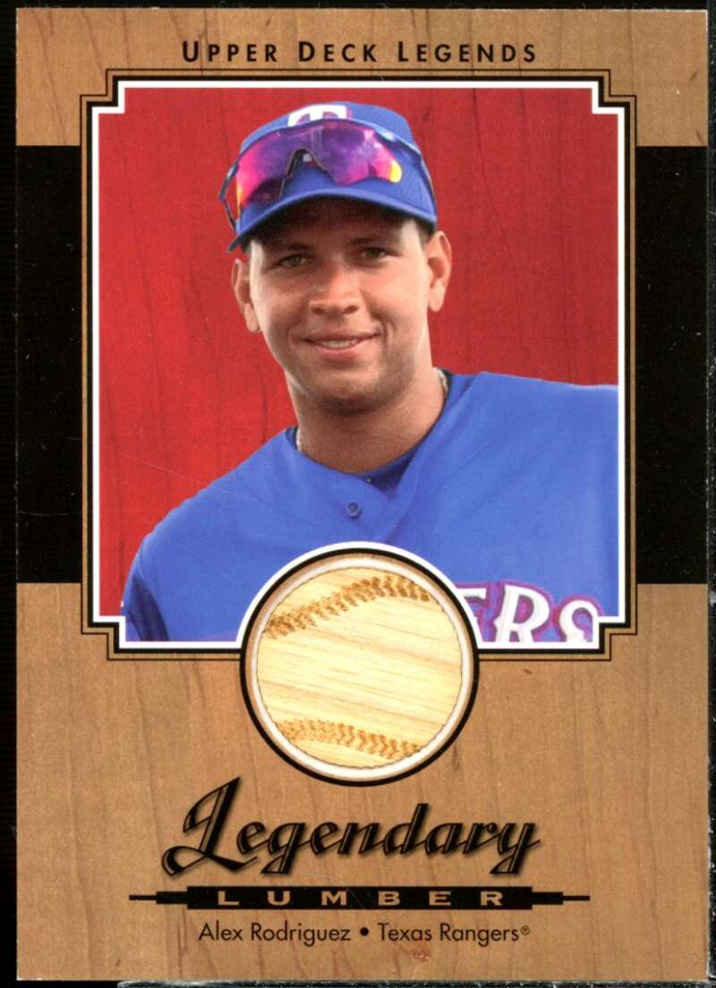 Alex Rodriguez Card 2001 Upper Deck Legends Legendary Lumber #LAR  Image 1