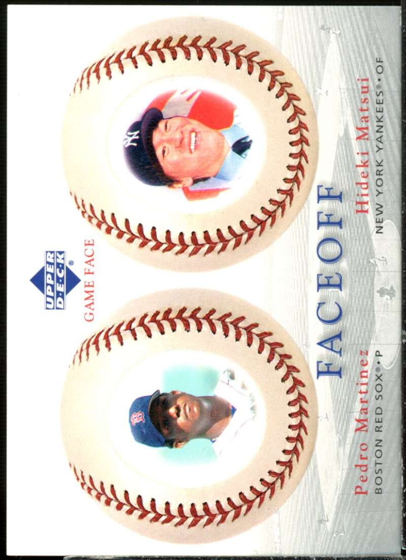 P.Martinez/H.Matsui Card 2003 Upper Deck Game Face #188  Image 1