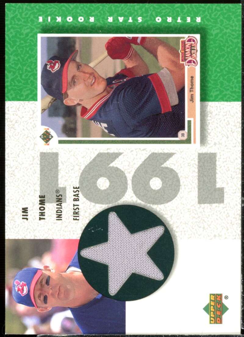 Jim Thome Card 2002 UD Authentics Retro Star Rookie Jerseys #SRJT  Image 1
