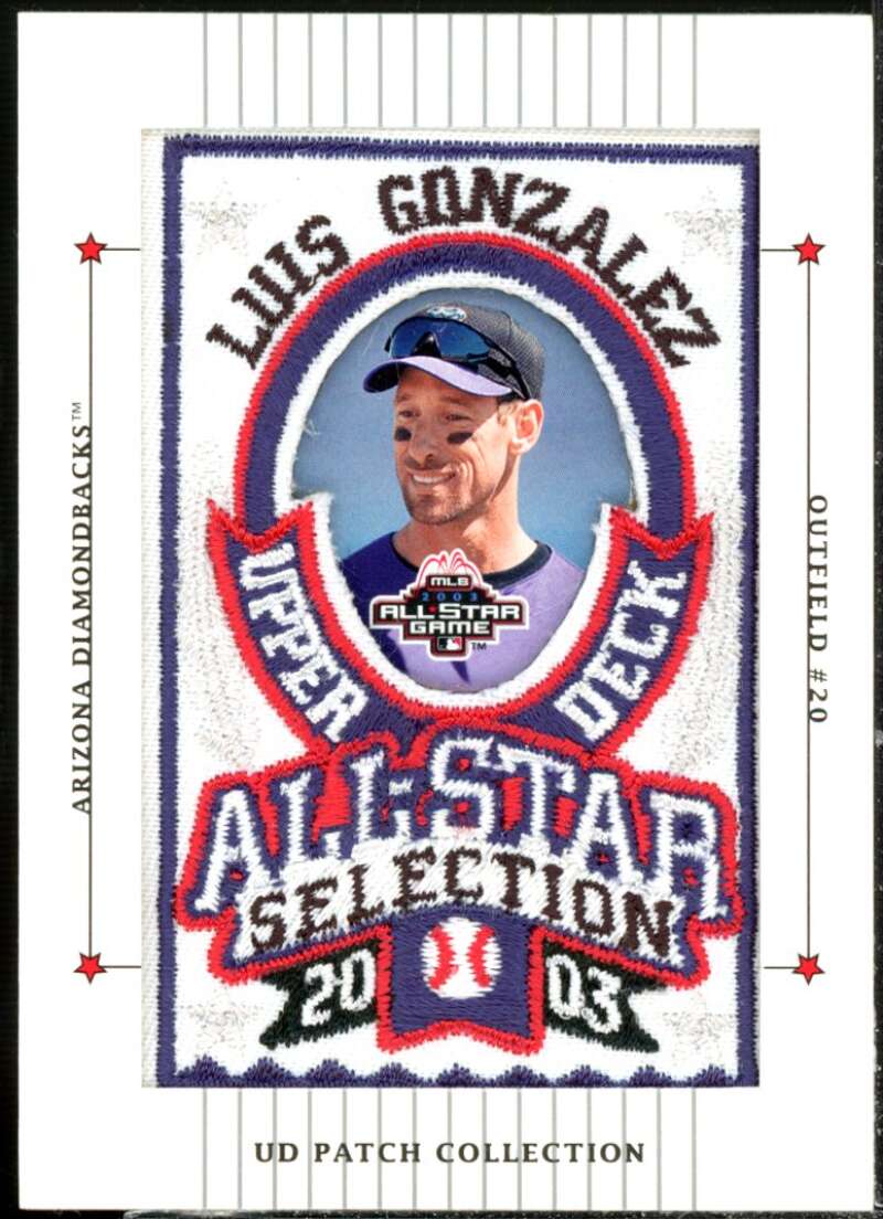 Luis Gonzalez AS Card 2003 UD Patch Collection #131  Image 1